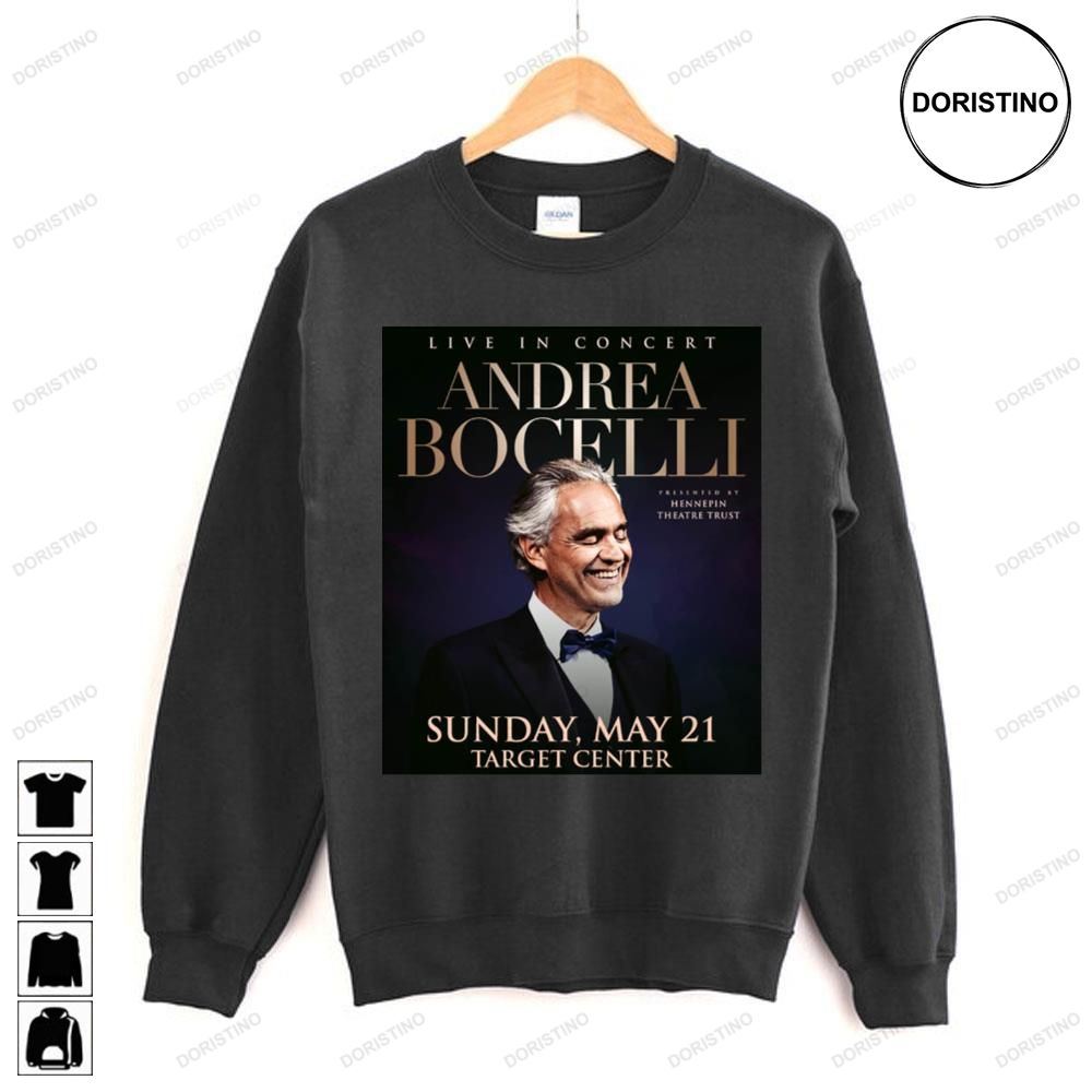 Live In Concert Andrea Bocelli 2023 Tour Limited Edition T-shirts